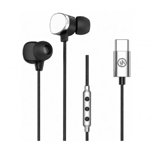 YK Design YK-E61 Type-C Kablolu Mikrofonlu Kulaklık | Silikon Başlık