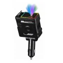 YK Design YK-OT719 120W Çift Makaralı Type-C Kablolu Araç Şarj Başlığı | RGB Işık Yansıtıcı