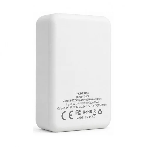 YK Design P952 10000 mAh Kablosuz Powerbank | Magsafe Uyumlu