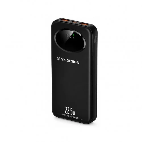 YK Design YK-PB5009 10000 mAh 22.5W 4 Kablolu LCD Göstergeli Powerbank
