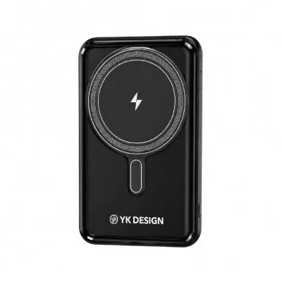 YK Design YK-PB5068 10000 mAh 22.5W Kablolu | 15W Kablosuz Lcd Göstergeli Magsafe Powerbank