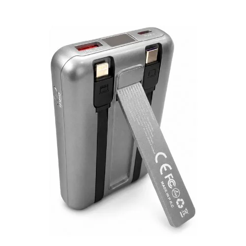 YK Design YK-PB5070 10000 mAh 22.5W Kablolu | 15W Kablosuz Lcd Göstergeli Magsafe Powerbank