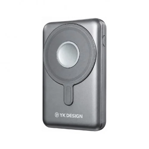 YK Design YK-PB5070 10000 mAh 22.5W Kablolu | 15W Kablosuz Lcd Göstergeli Magsafe Powerbank