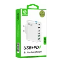 Yk Design YK85 160W Hızlı Şarj Başlık | 3xPD 3xUSB