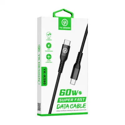 YK Design YK-K590 Type-C PD 60W Hızlı Şarj | Data Kablosu