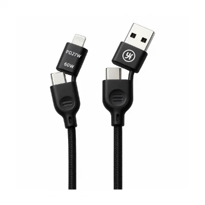 Yk Design K310 60W PD Type-C | Lightning Kablo | 4in1