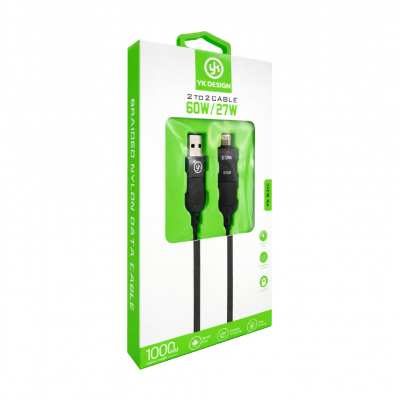 Yk Design K310 60W PD Type-C | Lightning Kablo | 4in1