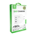 Yk Design SR40 160W Hızlı Şarj Başlık | 2x PD 1xUSB QC