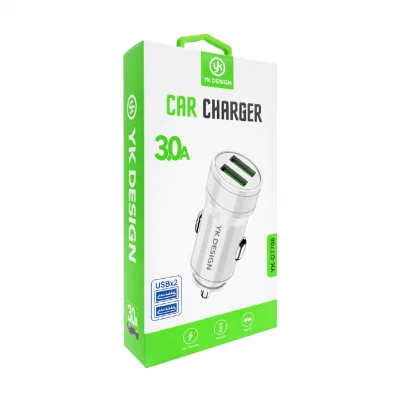 YK Design YK-OT708 3A Oto Başlık | 2xUSB Çıkış