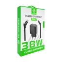 YK Design YK-SR92 38W 5in1 Kablolu Turbo Şarj Cihazı | 1xPD 1xUSB QC