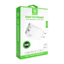YK Design YK83 65W Makaralı Type-C Kablolu Turbo  Şarj Cihazı | 1xPD 1xUSB QC