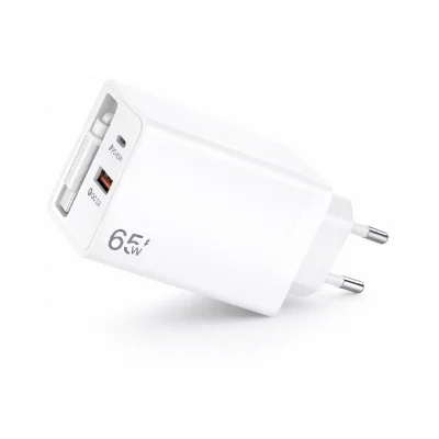 YK Design YK83 65W Makaralı Type-C Kablolu Turbo  Şarj Cihazı | 1xPD 1xUSB QC
