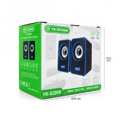 YK-S2008 Mini Kablolu Ses Ayarlı PC Speaker