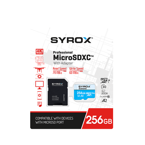 Syrox 256Gb Hafıza Kartı