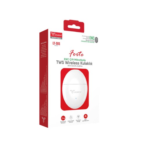 Lucatech LT505 Forte Tws Bluetooth Kulaklık | ENC Çift Mikrofonlu Lucatech LT505 Forte Tws Bluetooth Kulaklık | ENC Çift Mikrofonlu