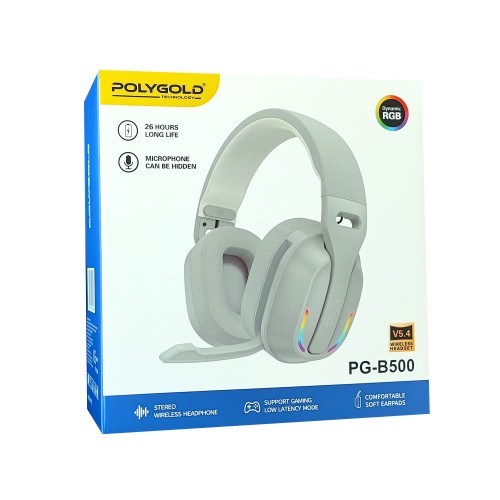 Polygold PG-B500 Kablosuz Oyuncu Kulaklığı Polygold PG-B500 Kablosuz Oyuncu Kulaklığı
