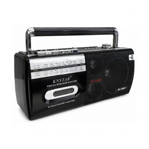 Knstar M-70BT Bluetooth HiFi Speaker | Kaset Çalar | FM-MW-SW1-SW2 Radyo