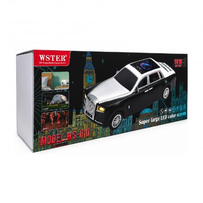 Wster WS-610 Araç Bluetooth Speaker | 15 Watt | LCD Tavan Ekranı