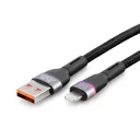 Subzero CL83 6A Lightning Örgülü Şarj Kablosu | Led Işıklı