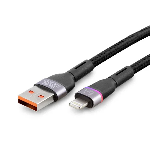 Subzero CL83 6A Lightning Örgülü Şarj Kablosu | Led Işıklı