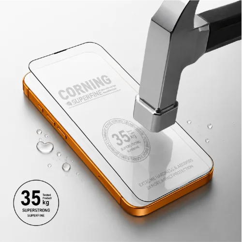Cepox Iphone 16 Pro Max Anti Statik 35 Kg Dayanıklı Kırılmaz Cam