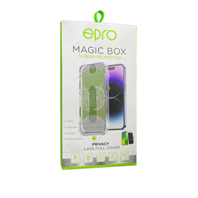 İphone 15 Pro Max Magic Box 5D Hayalet Cam (Toz Temizler)