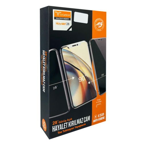 Lucatech İphone 13 Pro Max Hayalet Kırılmaz Cam| ESD Anti Static