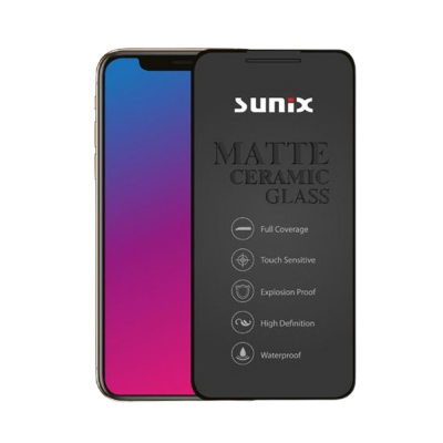 Sunix Iphone 12 | 12 Pro Mat Seramik Nano Cam Jelatin