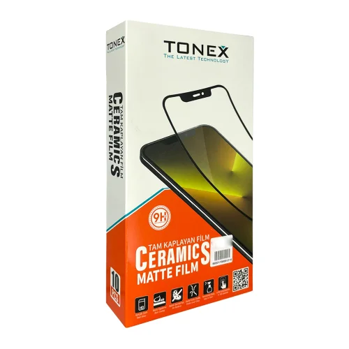 Tonex İphone 12 Pro Max Mat Seramik Nano Cam Jelatin