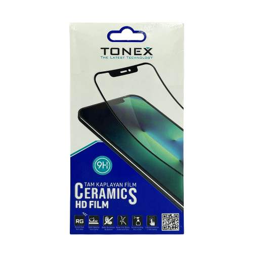 Tonex İphone 13 Pro Max Parlak Seramik Nano Cam Jelatin
