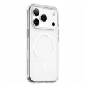 İphone 16 Lüx Mika Sert Şeffaf Magsafe Kılıf | Metal Buton