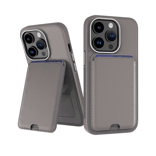 İphone 15 Pro Kartlıklı Fold Case Lüx Deri Kılıf