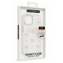 Fancy Iphone 12 Fiyonklu Taşlı Şeffaf Kılıf | Sert Silikon