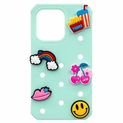 Iphone 15 Pro Crocs Figürlü Silikon Kılıf | Kalın Silikon