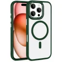 Zore İphone 15 Pro Krom Magsafe Silikon Kılıf