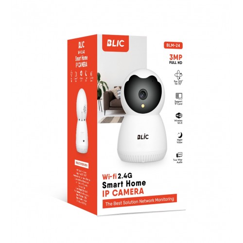 Blic Kablosuz Smart Ev Kamerası Ses Takipli 355 Gece Görüşlü Wifi Güvenlik Kamerası | BLM-24