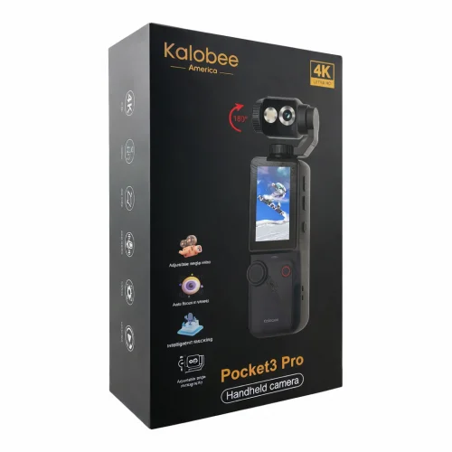 Kalobee Pocket3 Pro 4K UHD Mini El Kamerası | Autofocus | Stereo Kayıt
