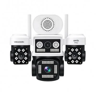 Venandin CAMPTX-002 Optix Pro WiFi PTZ 4 Lens IP Kamera | IP66 Su ve Toz Geçirmez
