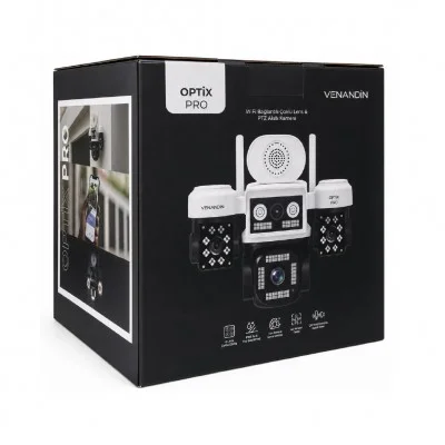 Venandin CAMPTX-002 Optix Pro WiFi PTZ 4 Lens IP Kamera | IP66 Su ve Toz Geçirmez