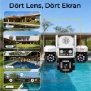 Venandin CAMPTX-002 Optix Pro WiFi PTZ 4 Lens IP Kamera | IP66 Su ve Toz Geçirmez