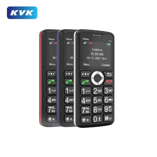 Welio Wkey T100 Tuşlu Telefon | KVK Garantili | Gümüş Siyah