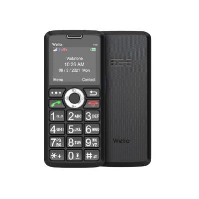 Welio Wkey T100 Tuşlu Telefon | KVK Garantili | Bordo Siyah