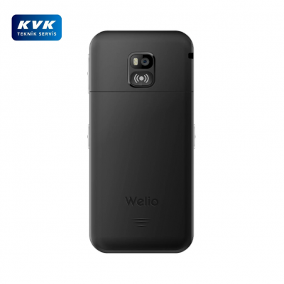 Welio Wkey T200 Kameralı Tuşlu Telefon | KVK Garantili | Gümüş Siyah