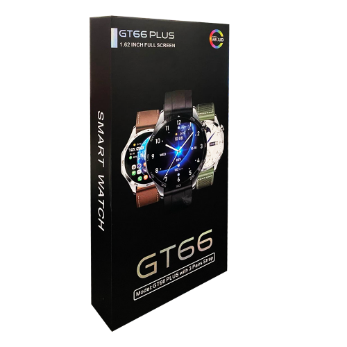 Smart Watch GT66 Plus Amoled Ekran Akıllı Saat | Üç Kordon