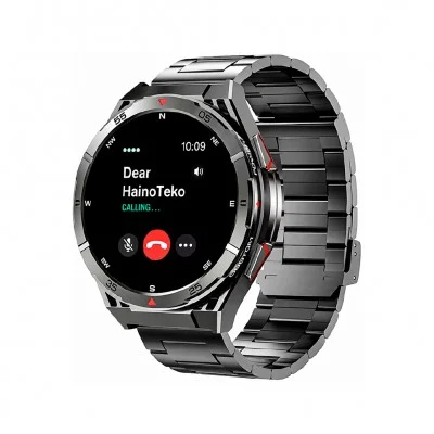 HainoTeko GPS2 Amoled Ekran Akıllı Saat | Siyah Kasa | 3 Kordon | GPS Takip