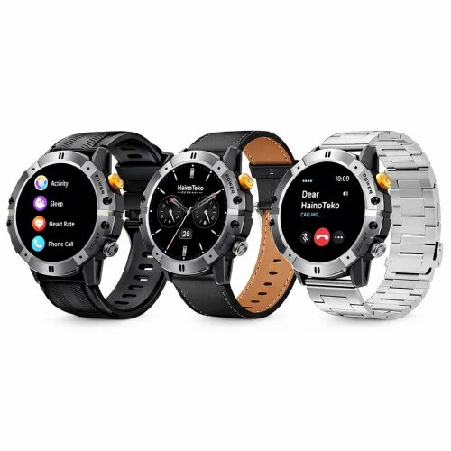 HainoTeko RW-58 Amoled Ekran Akıllı Saat | 3 Kordon | 1 ATM Su Geçirmez | 10 Gün Kullanım