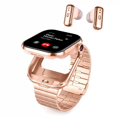 HainoTeko ST-11 Amoled Ekran Akıllı Saat | Watch Buds Kulaklık | 3 Kordon | Suya Dayanıklı