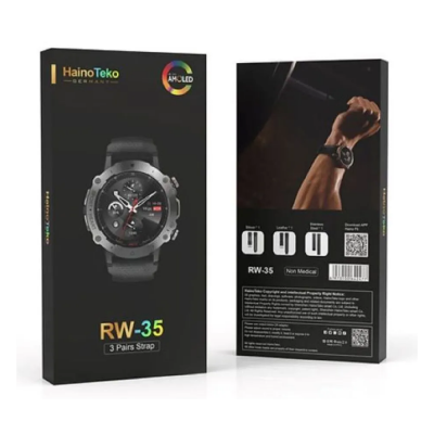 HainoTeko RW35 Amoled Ekran Akıllı Saat | Üç Kordon