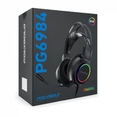 Polygold PG-6984 USB Kablolu Mikrofonlu RGB Oyuncu Kulaklığı
