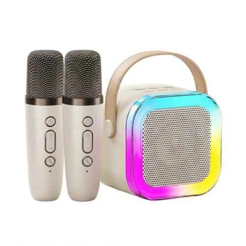 Leerfei K12 Bluetooth Karaoke Mini Speaker | Çift Kablosuz Mikrofon